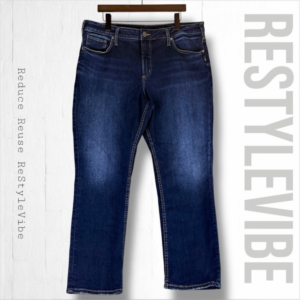 Silver Jeans Women's Straight Leg Jeans - Indigo Blue Wash